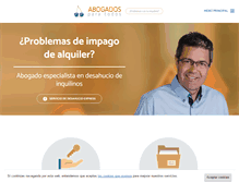 Tablet Screenshot of abogadosparatodos.net